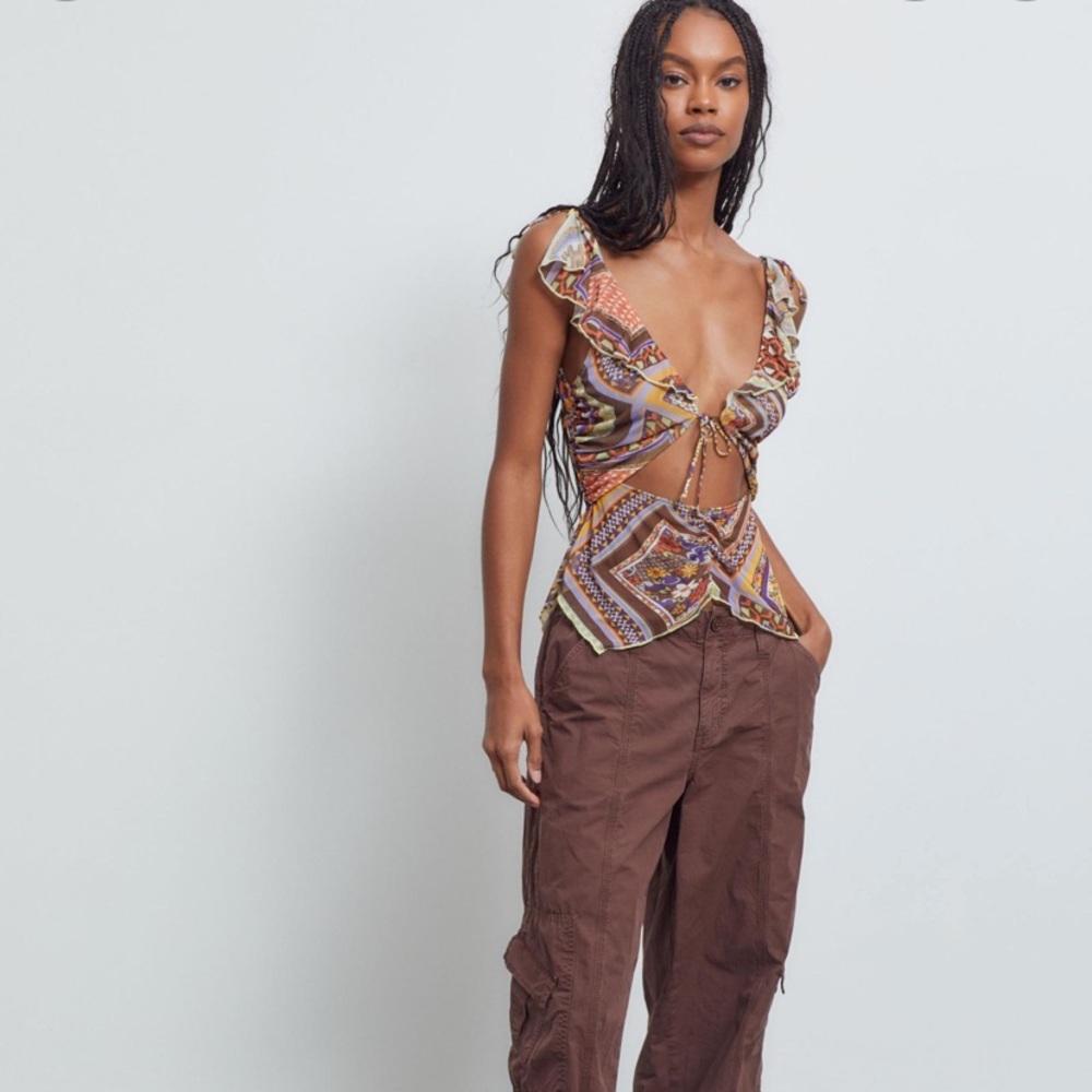 Urban Outfitters Leila Ruffle Top